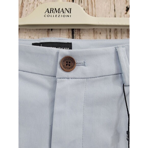 TAILORED ATHLETE Men's 38 Chino Short Light Blue‎ Khaki 9" Shorts NWT - Picture 6 of 13